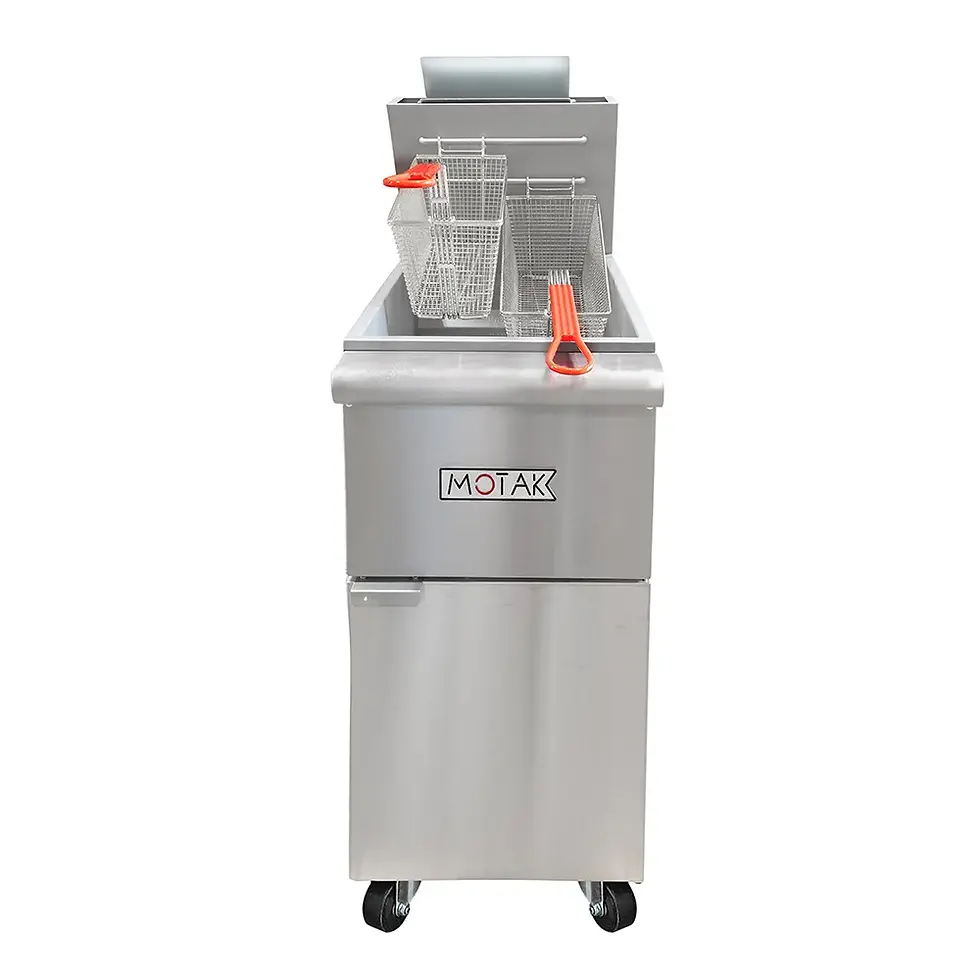 Thumbnail: MoTak MGF3-P-C Gas Fryer - (1) 40 lb Vat, Floor Model, Liquid Propane