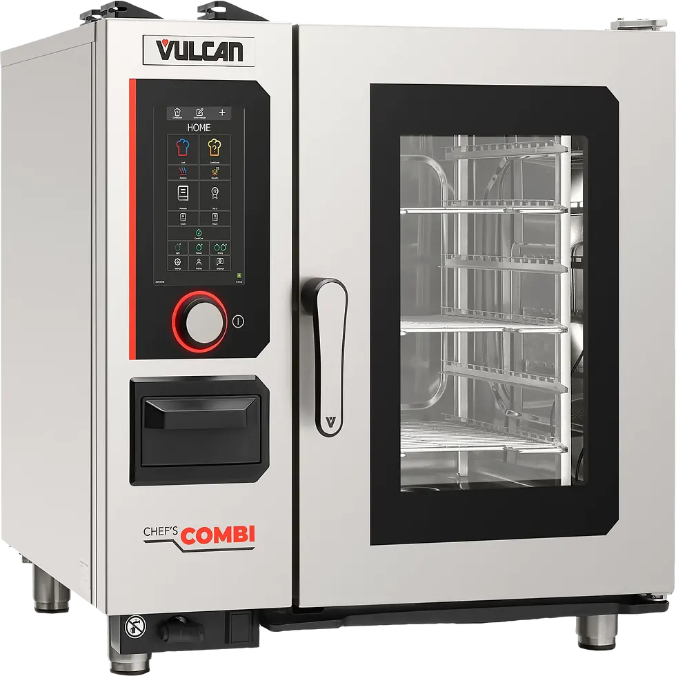 Thumbnail: Vulcan CHEF-61G 34 Inch Gas Combi Oven and Multifunction Cooking Equipment 58006