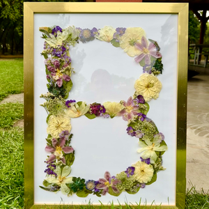 Bouquets Turned Initials
