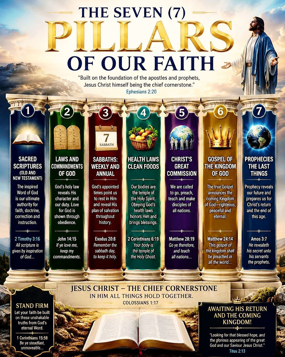 The SEVEN (7) PILLARS of Our Faith