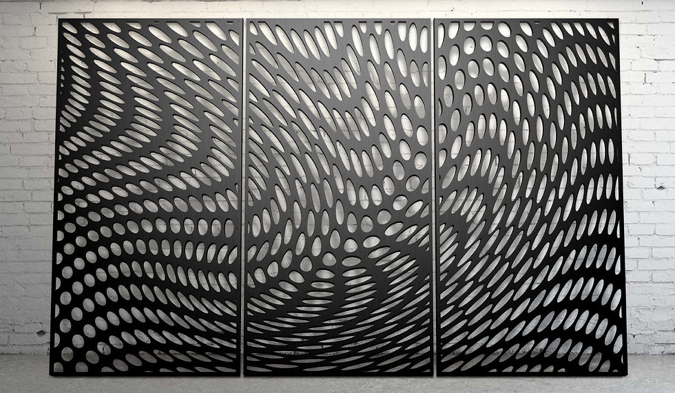Laser cut screen - Ripple