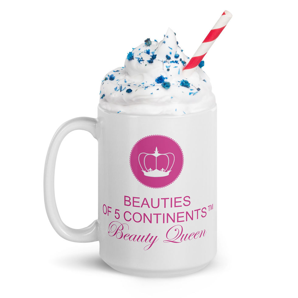 Thumbnail: B5C White glossy mug "Beauty Queen"