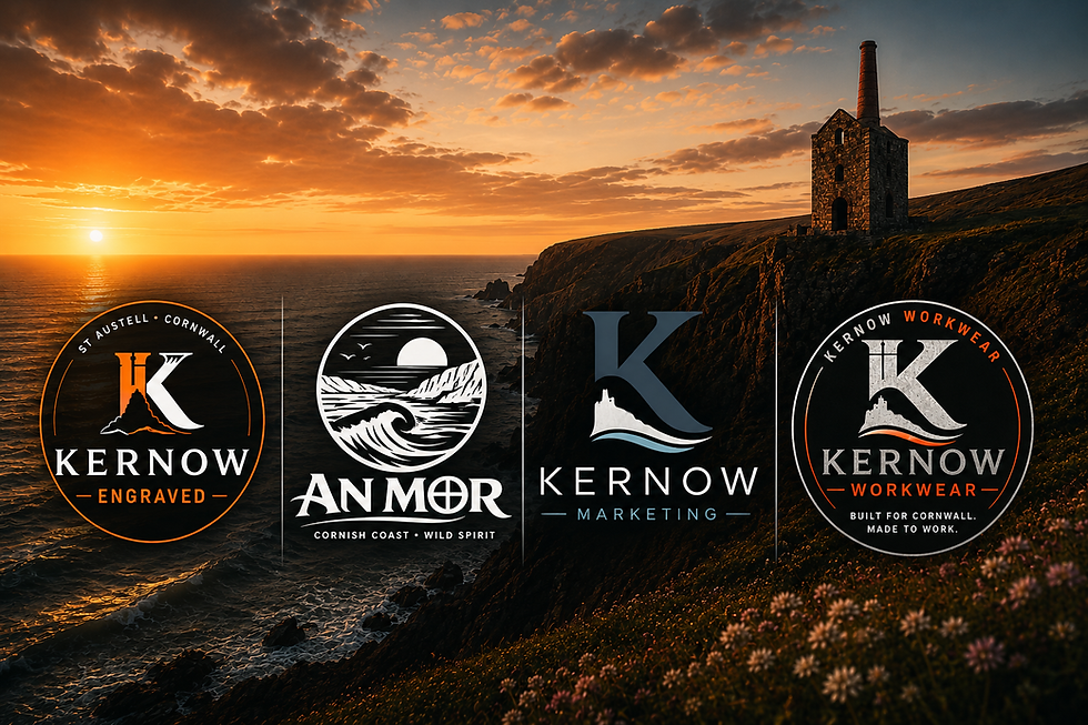 Kernow Solutions, Kernow Engraved, Kernow Workwear, Kernow Marketing, An Mor