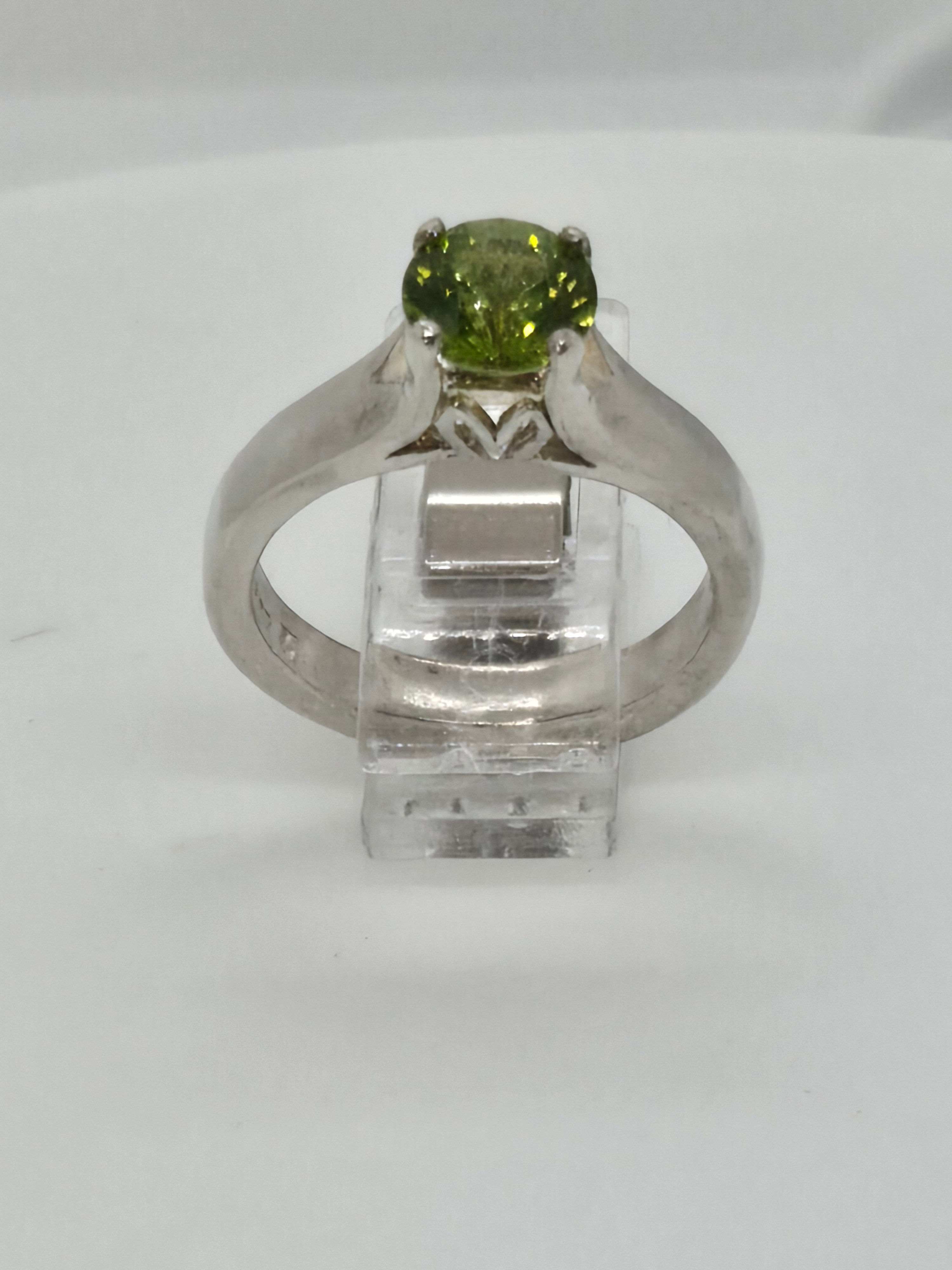 Arizona Peridot and Sterling Silver Ring