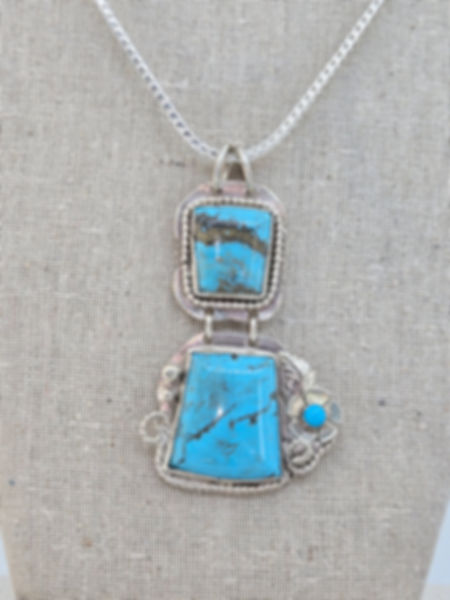 Handmade Double Turquoise Necklace