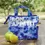 Thumbnail: Lunch BAG - koeltas - Blauw gevlekt