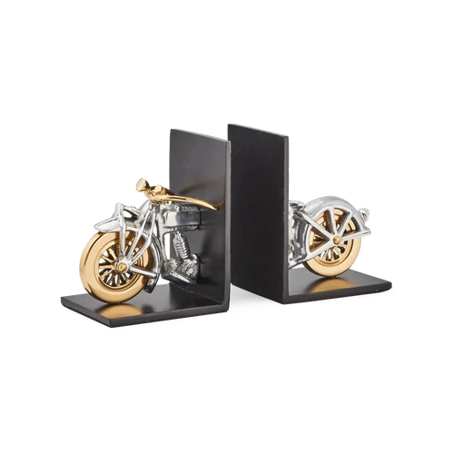 Motorcycle Bookends Aluminum Pendulux Botanica Cincinnati
