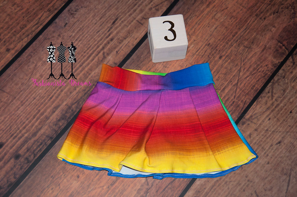 Thumbnail: Monkey Bar Skirt - Rainbow Ombre