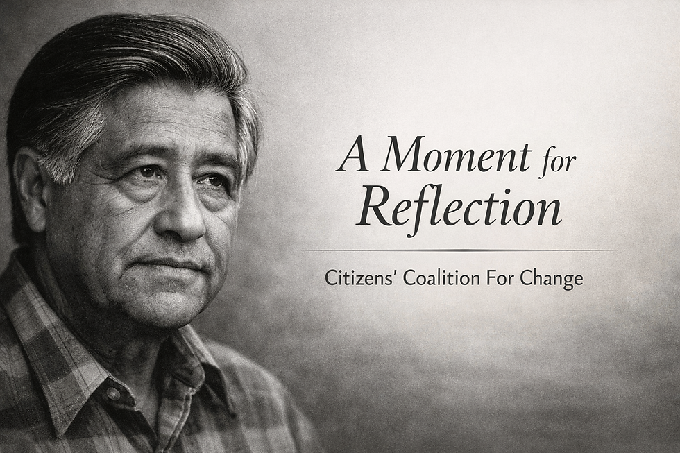 A Moment for Reflection: Community, Legacy, and Responsibility