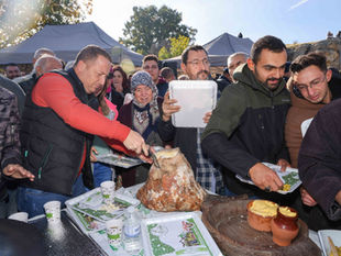 Meram'da peynir çıkarma geleneği gerçekleştirildi