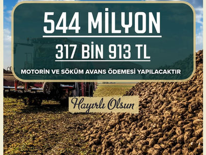 Konya Şeker'den çiftçilerine 544 Milyon destek!