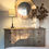 Thumbnail: Large oak chest of drawers with soft whitewashed finish, curved edges, and three spacious soft-close drawers