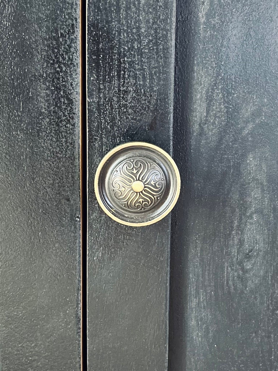 Thumbnail: Vintage Black Bedside Tables (Pair)