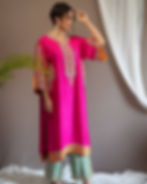 Eid Special Top, Plazzo, and Dupatta Set with Embroidery and Sequins