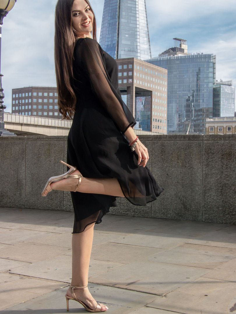 Thumbnail: Black Color Dress forYoung Girls