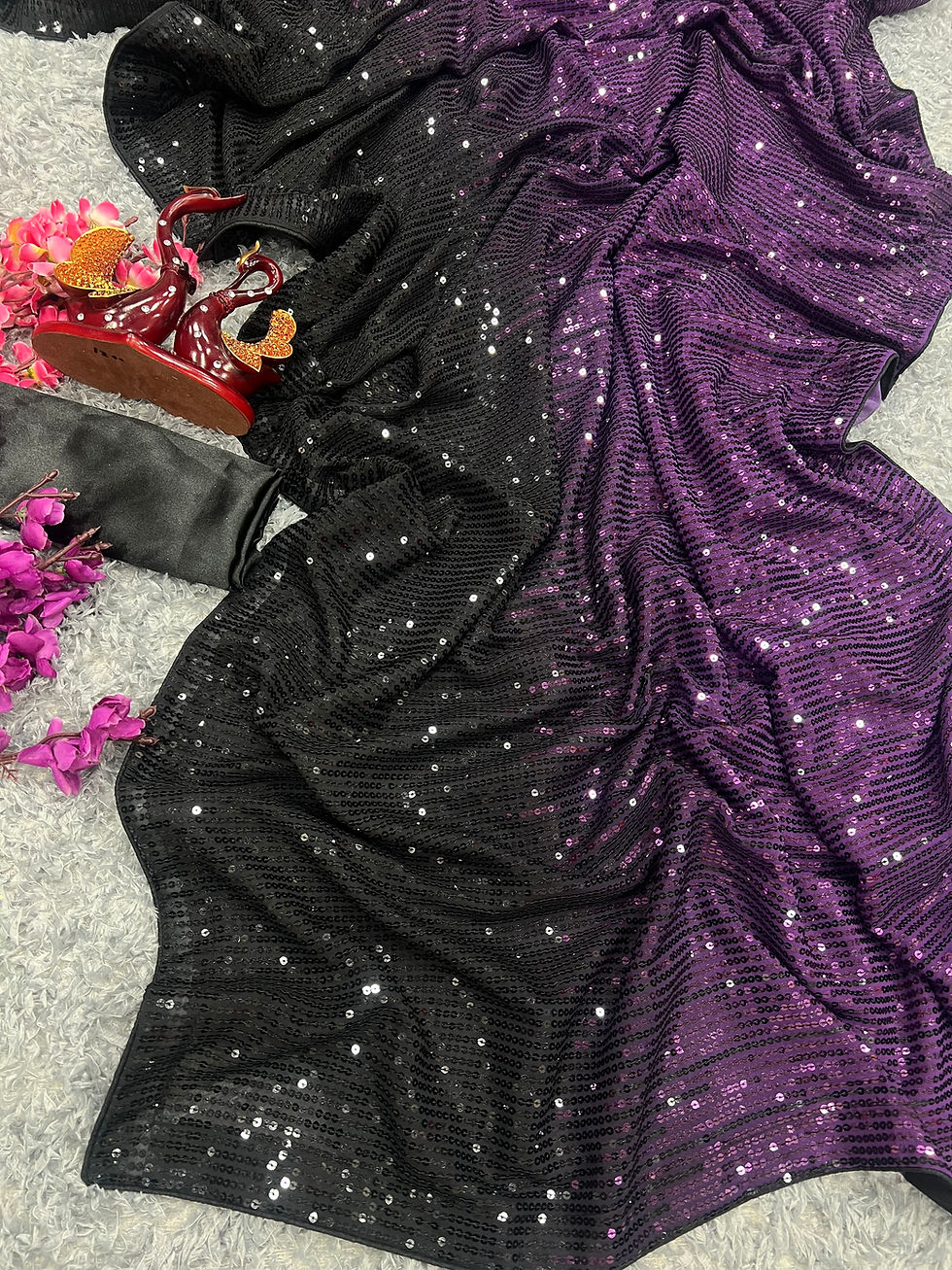 Thumbnail: Bollywood Madhuri Celebrity Premium Sequence Saree Collection || Mavilife