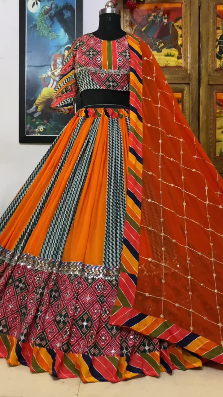 Thumbnail: Enchanted Reflections Navratri Special Lehenga Chaniya Choli