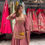 Thumbnail: Blush Pink Embroidered Chinon Silk Plazzo Suit Set | Ready to Wear