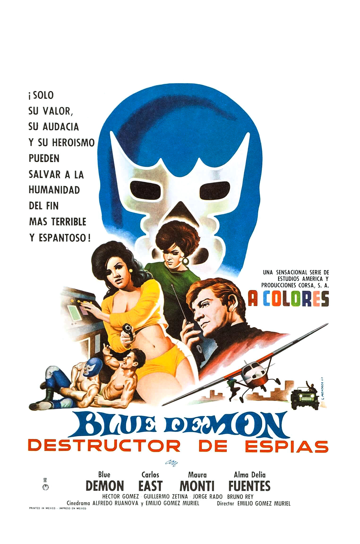 Blue Demon: Destructor of Spies (1968) Lucha/Spies