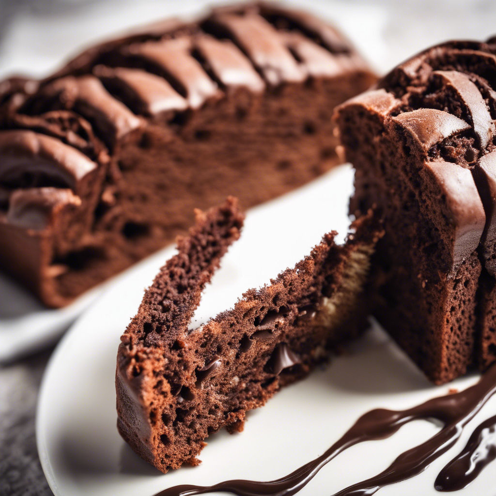 Triple Chocolate Bread Slice