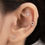 Thumbnail: 14K (58.5%) SOLID GOLD FAYE PIERCING
