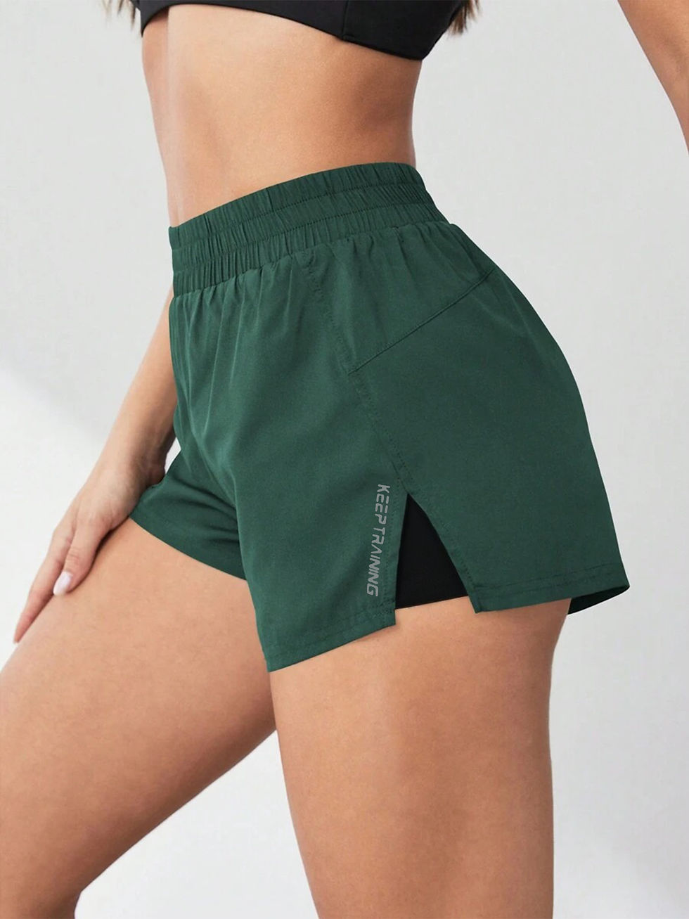 Thumbnail: 2026 New Style Faux Two-Piece Anti-Exposure Yoga Shorts Sports Shorts Running Fi