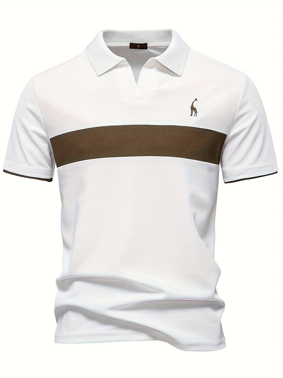 Thumbnail: Casual Men's Stylish Embroidered Polo Shirts - Short Sleeve Lapel T - Shirts, V 