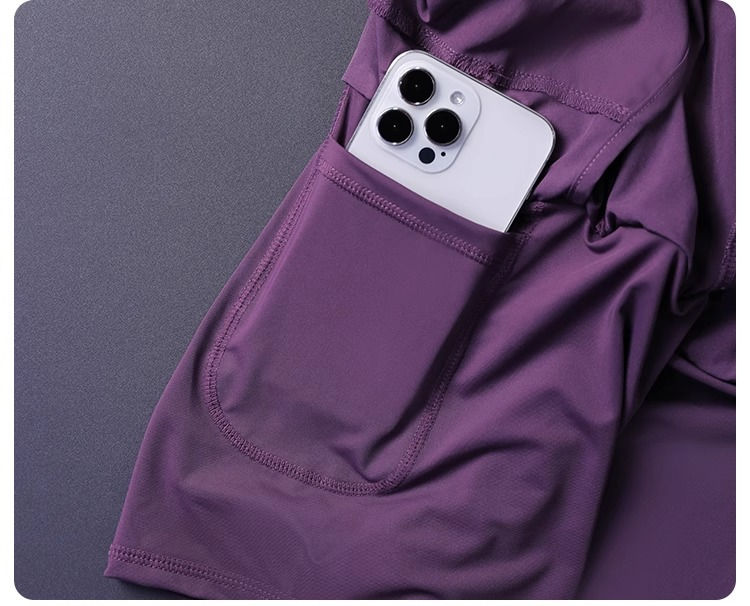 Thumbnail: Women's 2 in 1 Shorts with Pockets - Lightweight Breathable Loose Anti-Disclosur