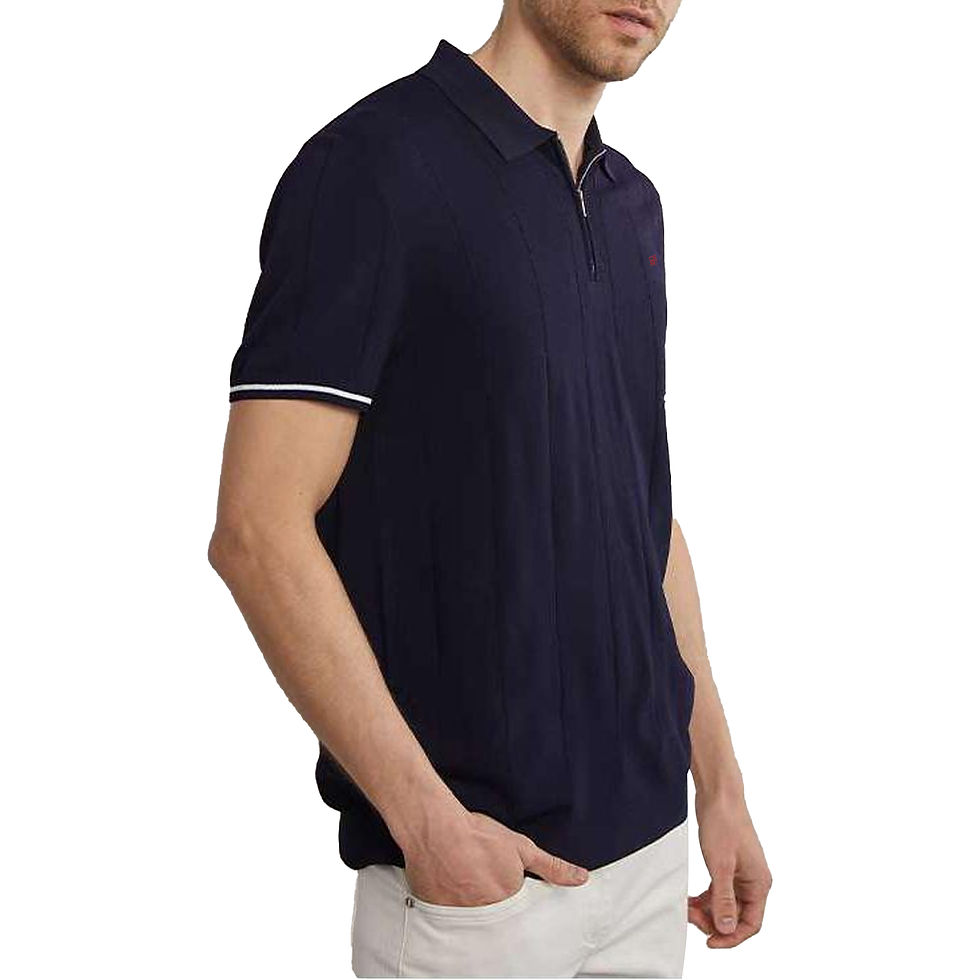 Thumbnail: CHCH 2024 New Summer Ribbed Knit Polo Shirt for Men Breathable and Cool Brand Qu