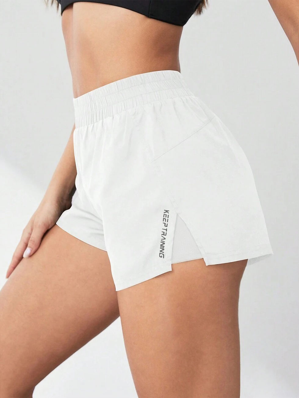 Thumbnail: 2026 New Style Faux Two-Piece Anti-Exposure Yoga Shorts Sports Shorts Running Fi