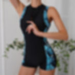 Thumbnail: Sexy Female Swimwear Sports One Piece Swimsuits Closed Body Women's Swim Wear Ba