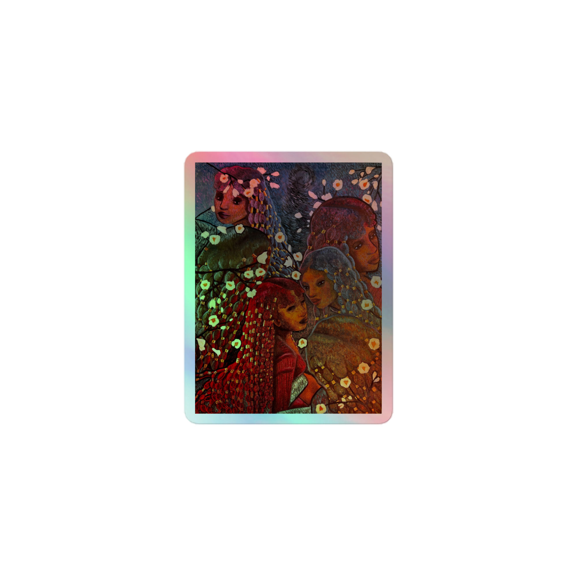 Bed Time Holographic Sticker