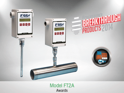 Fox FT2A Thermal Mass Gas flowmeter