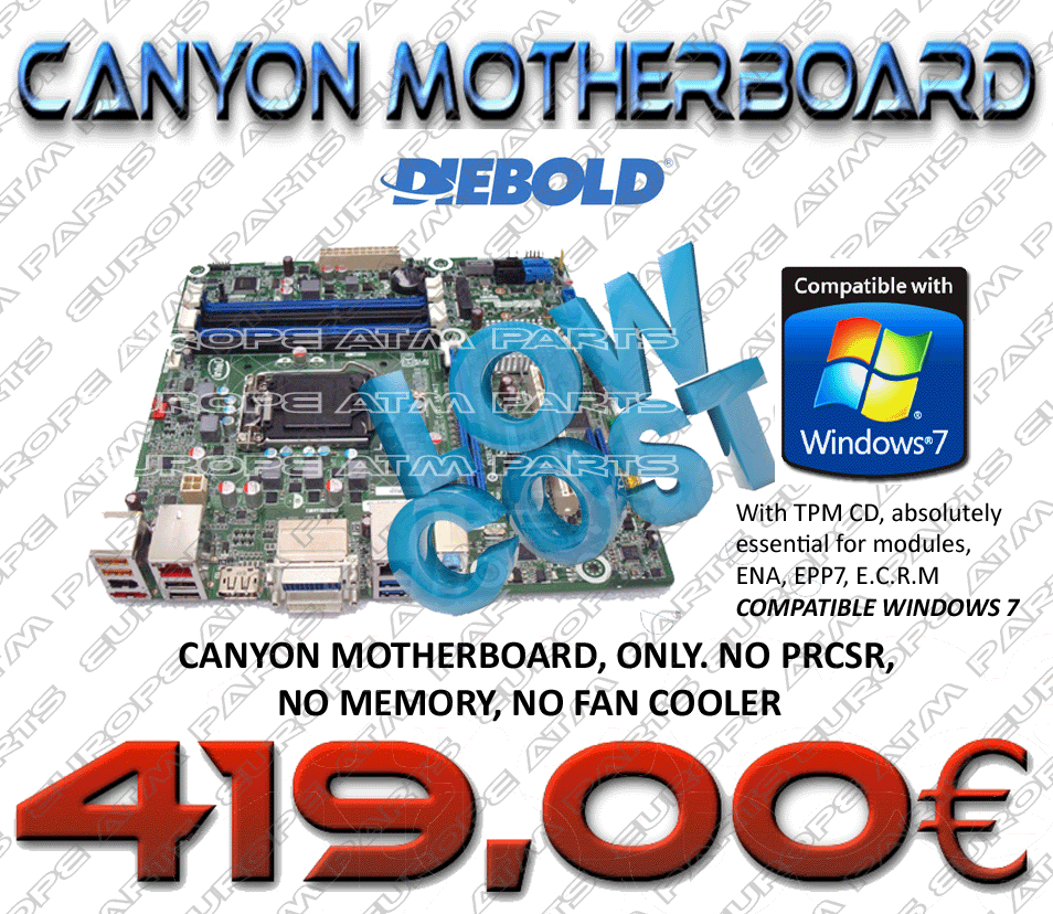 DIEBOLD CANYON MOTHERBOARD LOW COST OPTION