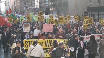 Protests against attack on Iran began before Trump even revealed military strikes were under way 