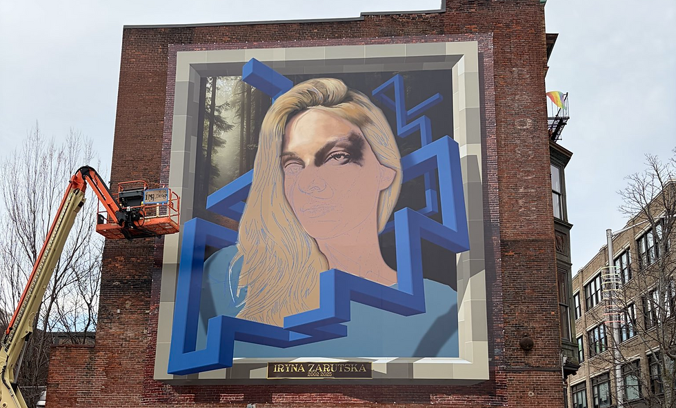 Iryna Zarutska mural.