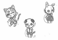 動物のキャラクターたち