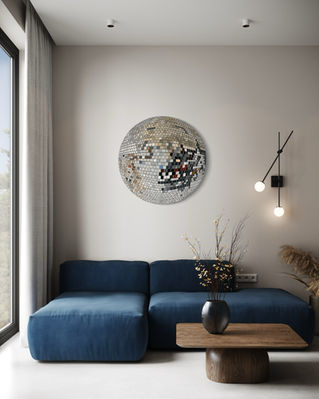 Reflections (soft), 2025. Print on forex, 90 x 90 - purchased by private collector