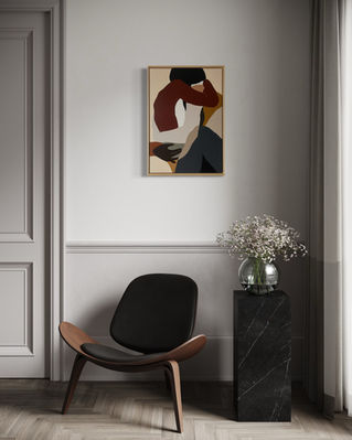 Nourished, 2025. Acrylic on cotton, 50 x 70 - commissioned for ça roule dining