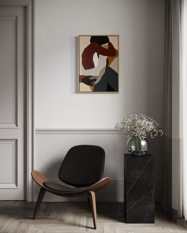 Nourished, 2025. Acrylic on cotton, 50 x 70 - commissioned for ça roule dining