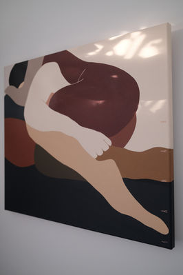 You've Absorbed Me, 2026. Acrylic on cotton, 50 x 60.