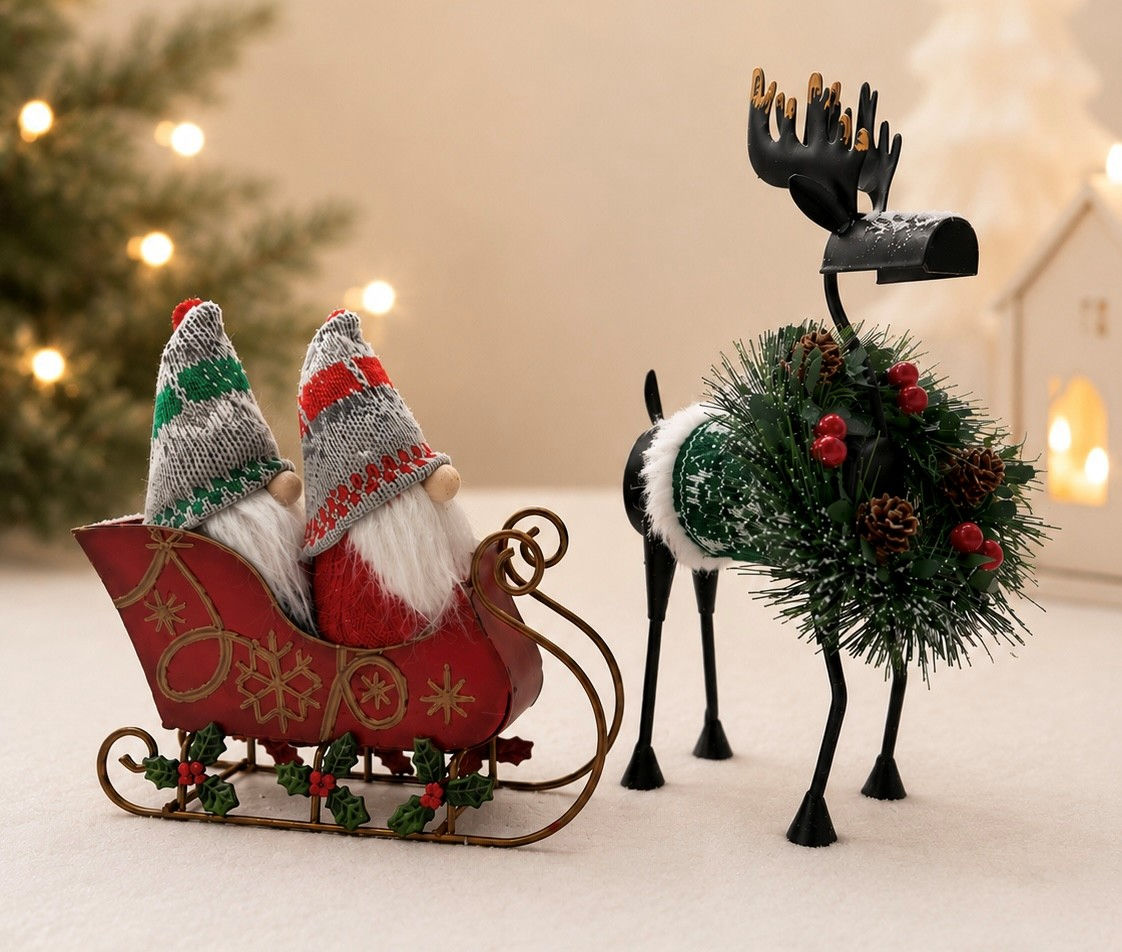 Greenery - Reindeer, Sleigh & Gnome (Pick up)