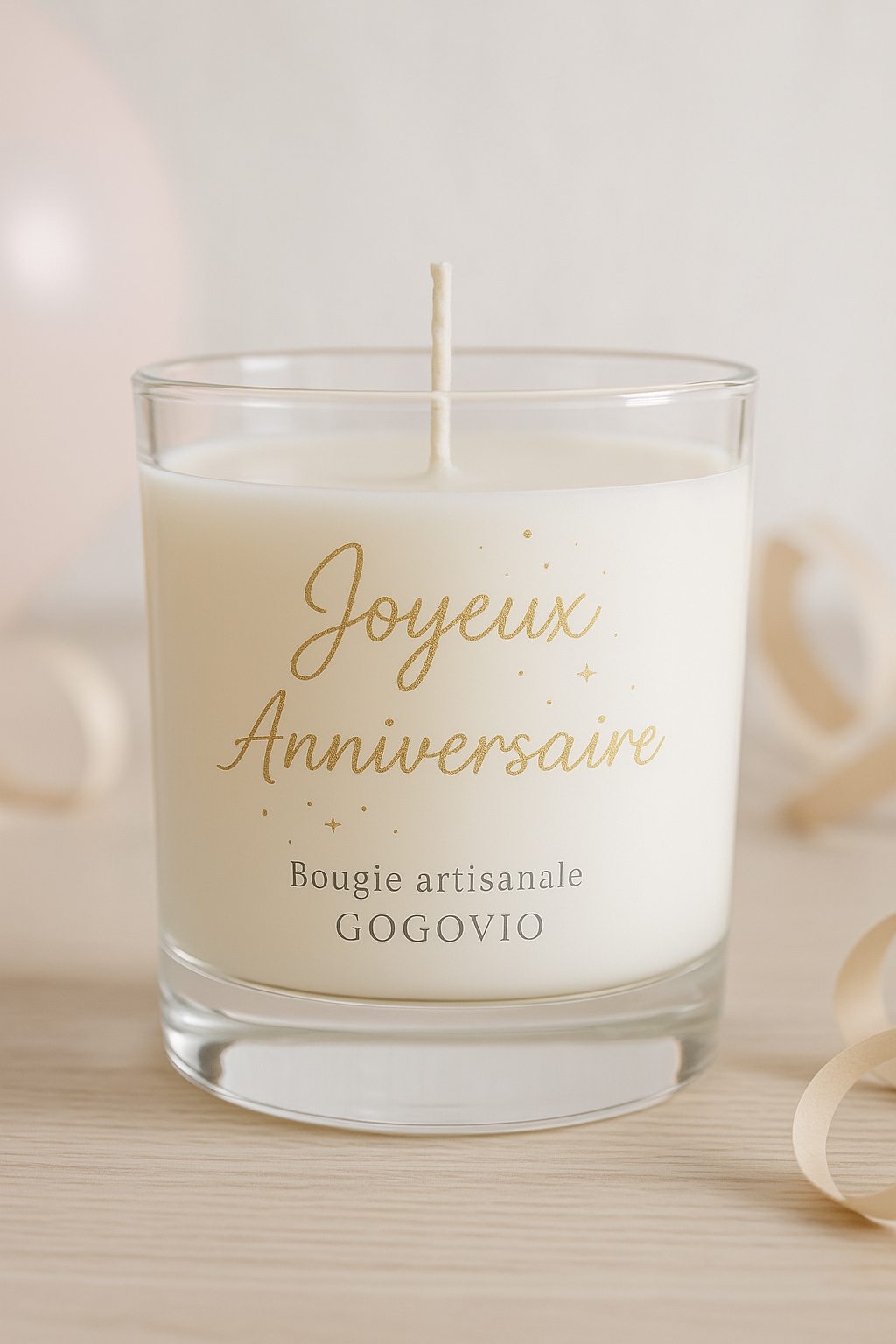 ✨ Bougie artisanale "Joyeux Anniversaire" – Parfum au choix ✨