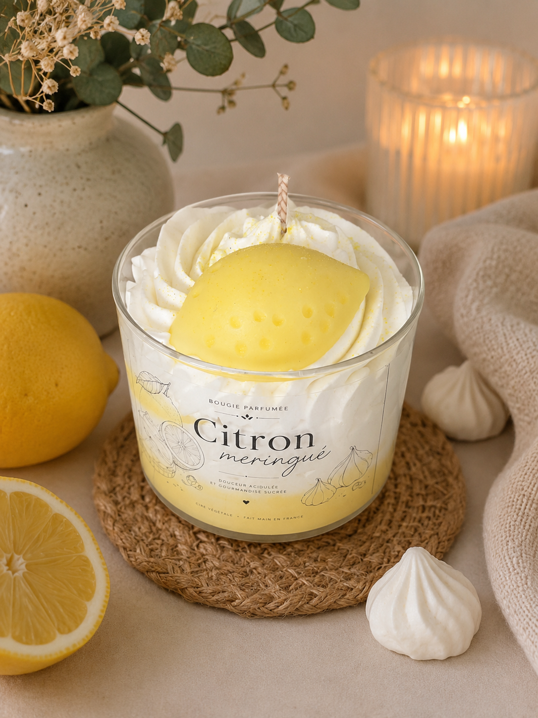 Bougie parfumée Citron meringué