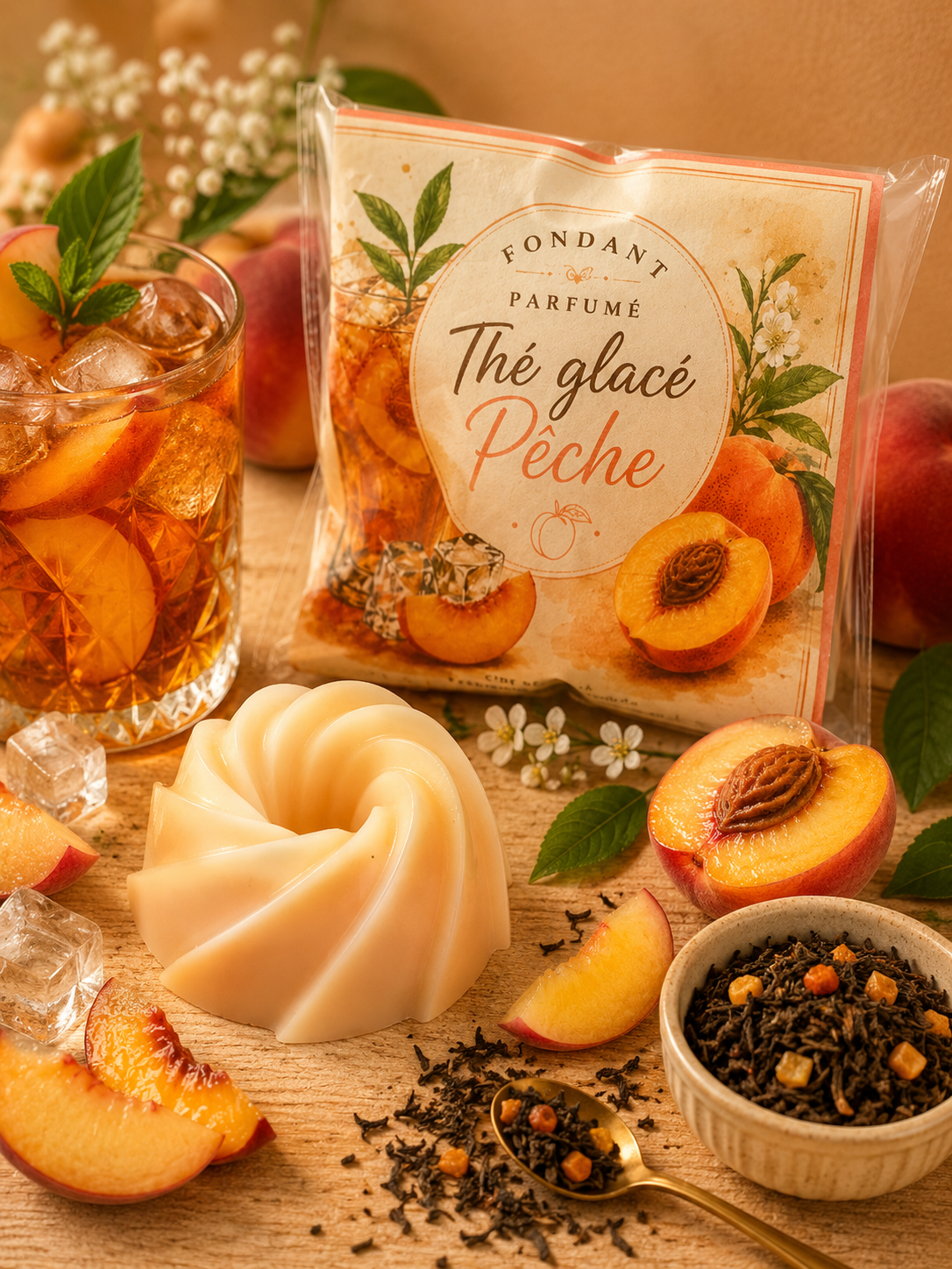 Fondant parfumé Thé glacé Pêche – 20g