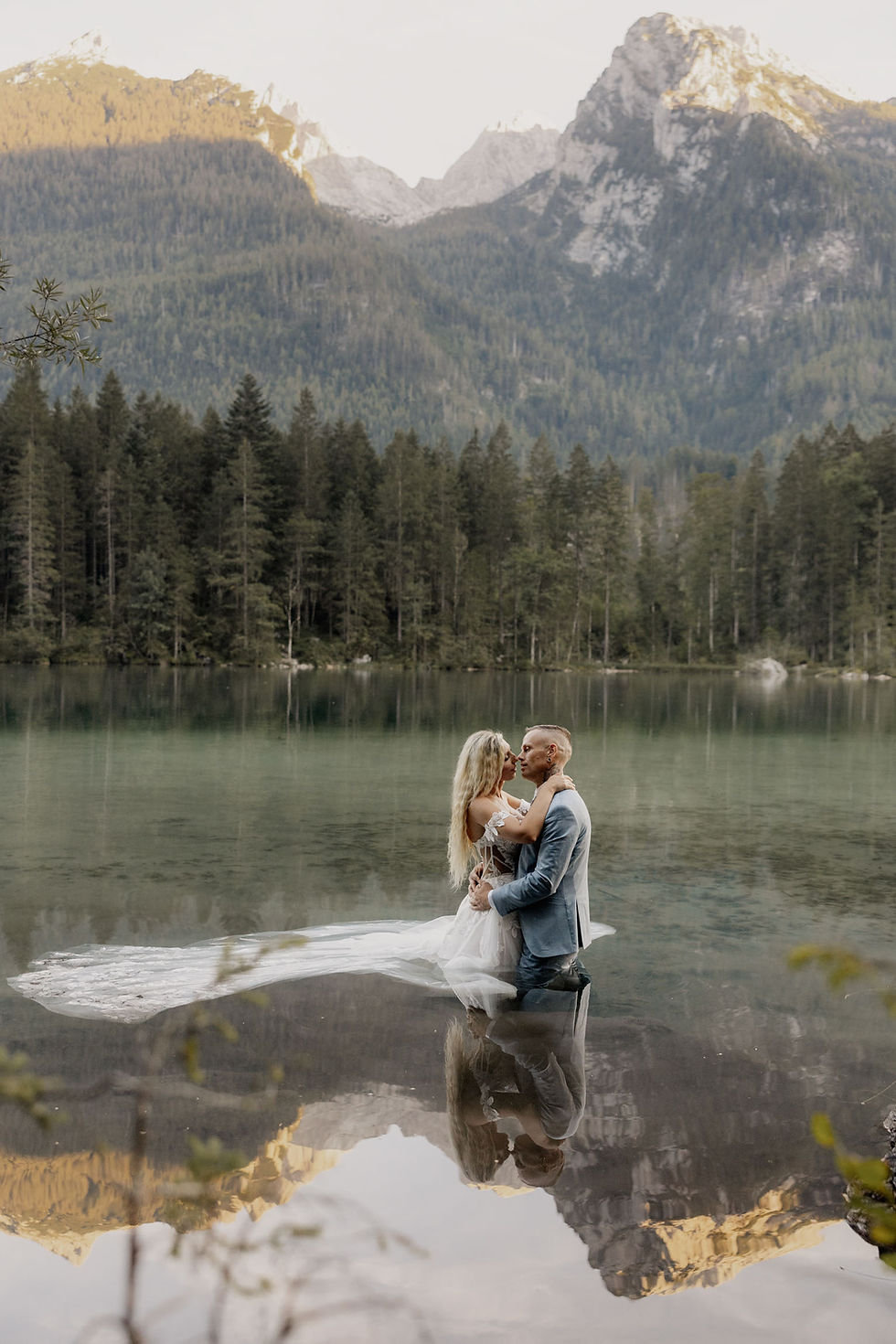Hochzeitsfotografie Salzburg : Hintersee in Berchtesgaden mit magischer Kulisse | Kerim Kelmendi Fotografie