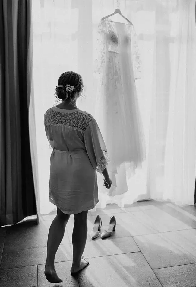 Getting Ready shooting Hochzeit Hoher Darsberg