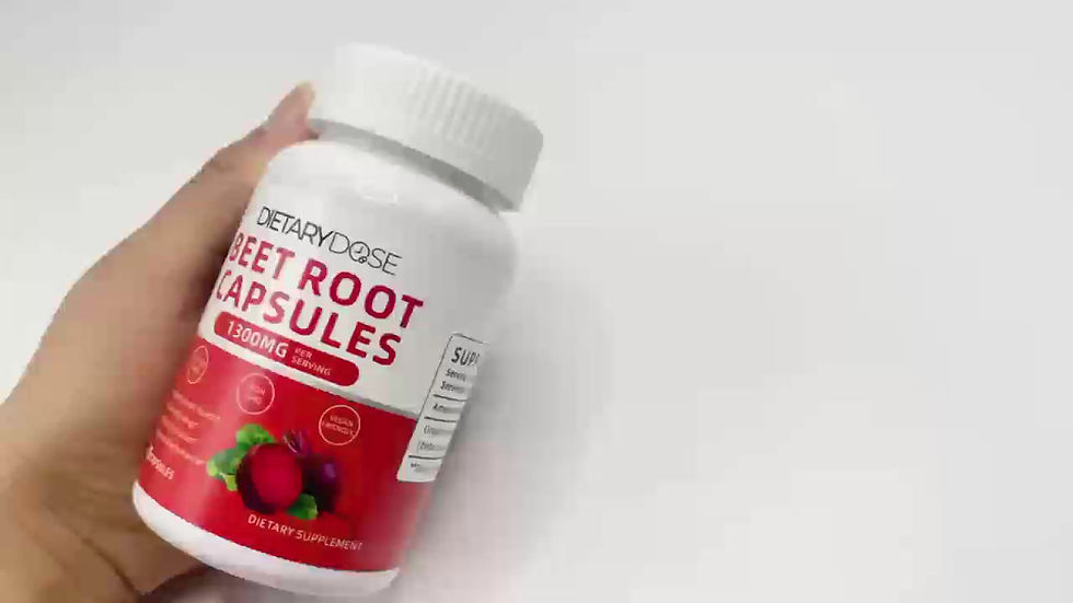 Thumbnail: ORGANIC BEET ROOT CAPSULES | 1300MG 
