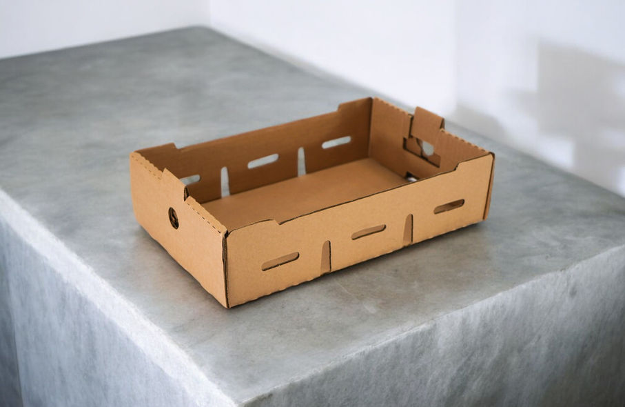 Caja agrícola de cartón corrugado