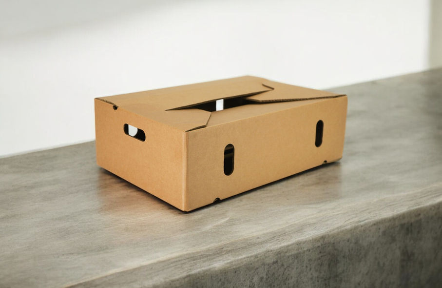 Caja agrícola de cartón corrugado